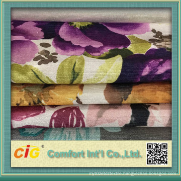 Fashion Soft Velvet Printing Fabric for Sofa